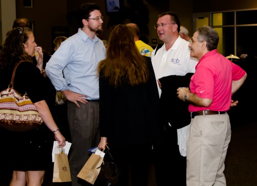 British American Conductor Composer Stephen P Brown with fans after a concert