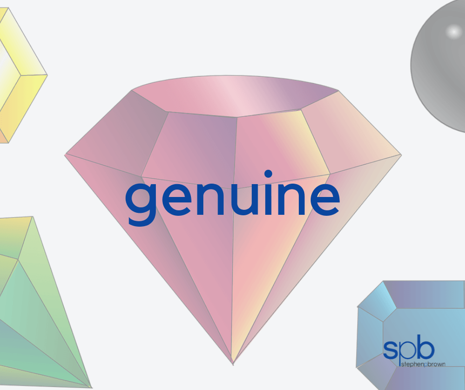 Genuine - A Characteristic of Attractiveness
