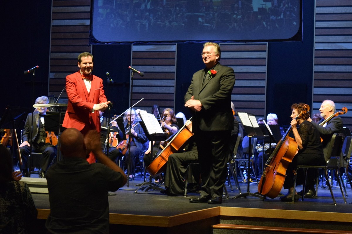 Stephen P Brown conducting the Richey Community Orchestra
